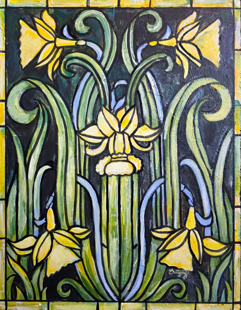 Daffodils, Original Acrylic Painting