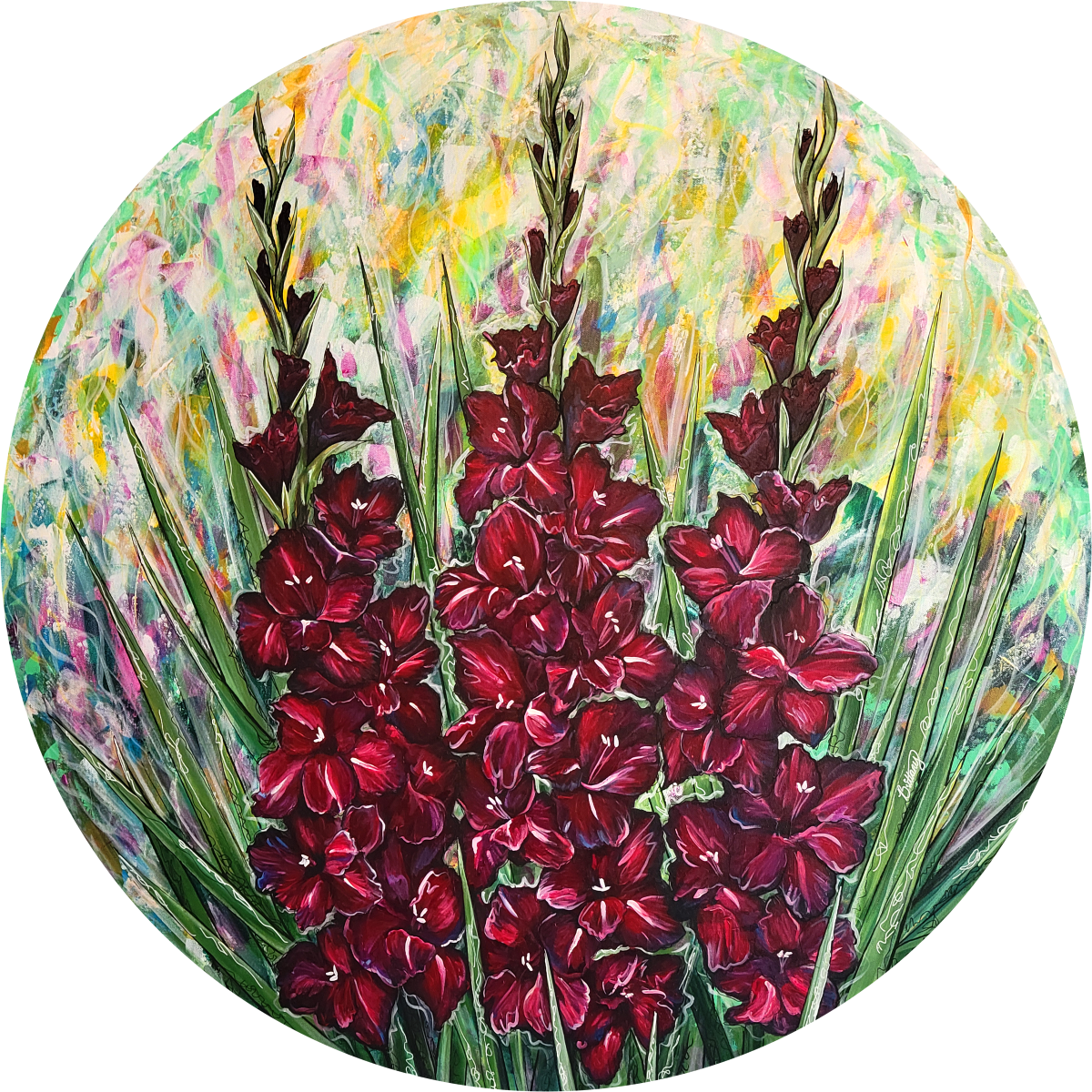 Gladiolus Garden, Limited Edition Print