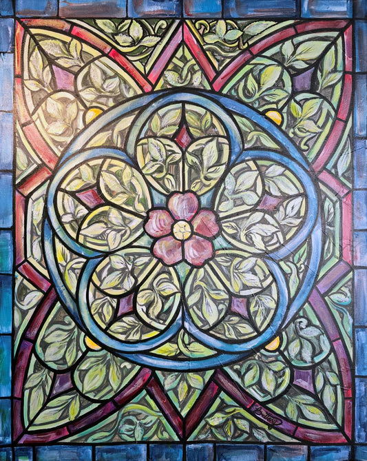 Grisaille Panel #1, Original Acrylic Painting (Copy)