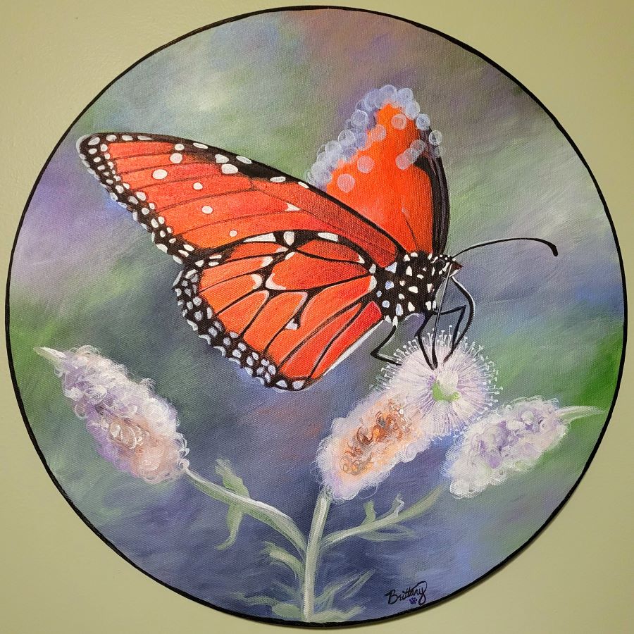 Monarch, Original Acrylic Painting