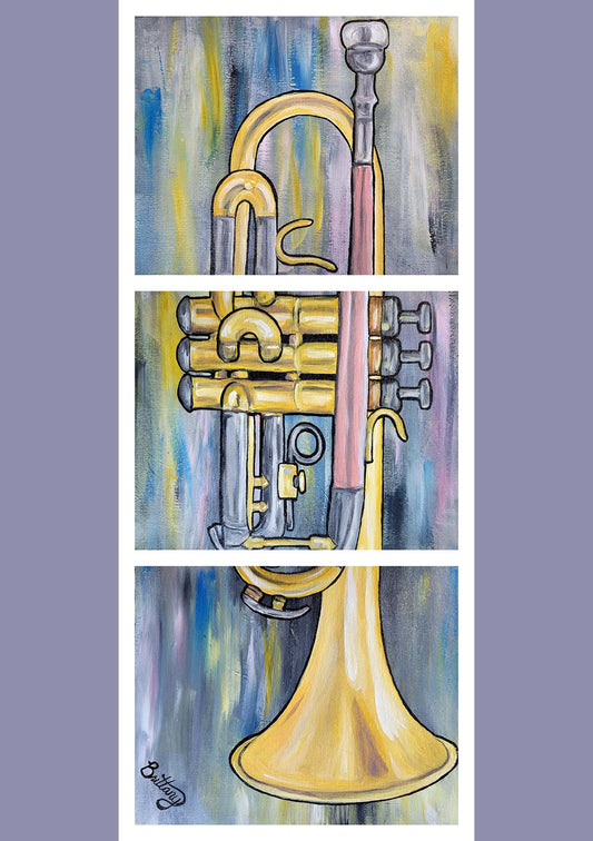 Trumpet, Original Acrylic Painting