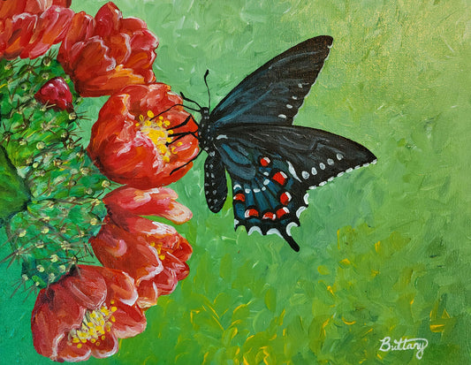 Black Swallowtail, Original Acrylic Painting