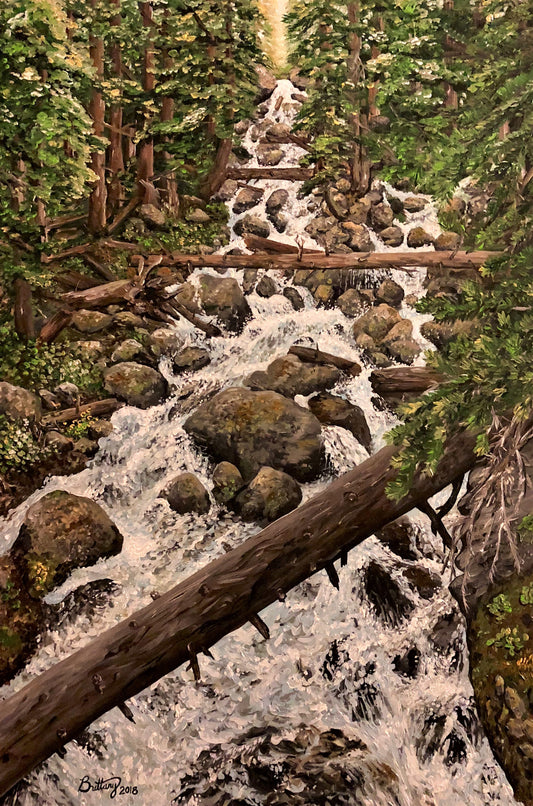 Calypso Cascades, Original Acrylic Painting