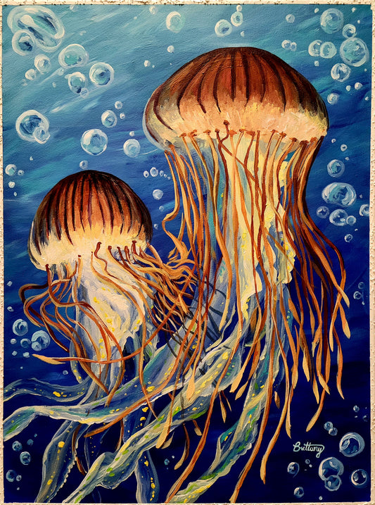 Jellies, Original Acrylic Painting