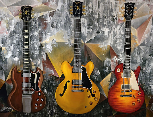 Electric Guitars, Limited Edition Print